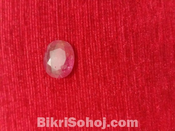 Natural ruby gemstone